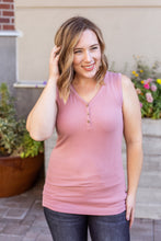 Load image into Gallery viewer, Addison Henley Tank - Rose