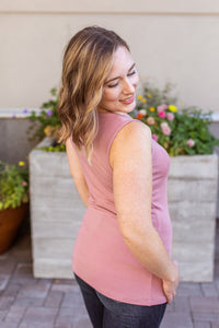 Addison Henley Tank - Rose