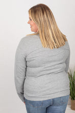 Load image into Gallery viewer, Harper Long Sleeve Henley - Light Grey