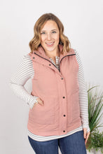 Load image into Gallery viewer, Remy Zip Up Vest - Heathered Pink