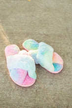Load image into Gallery viewer, Ultra Fuzzy Tie Dye House Shoes