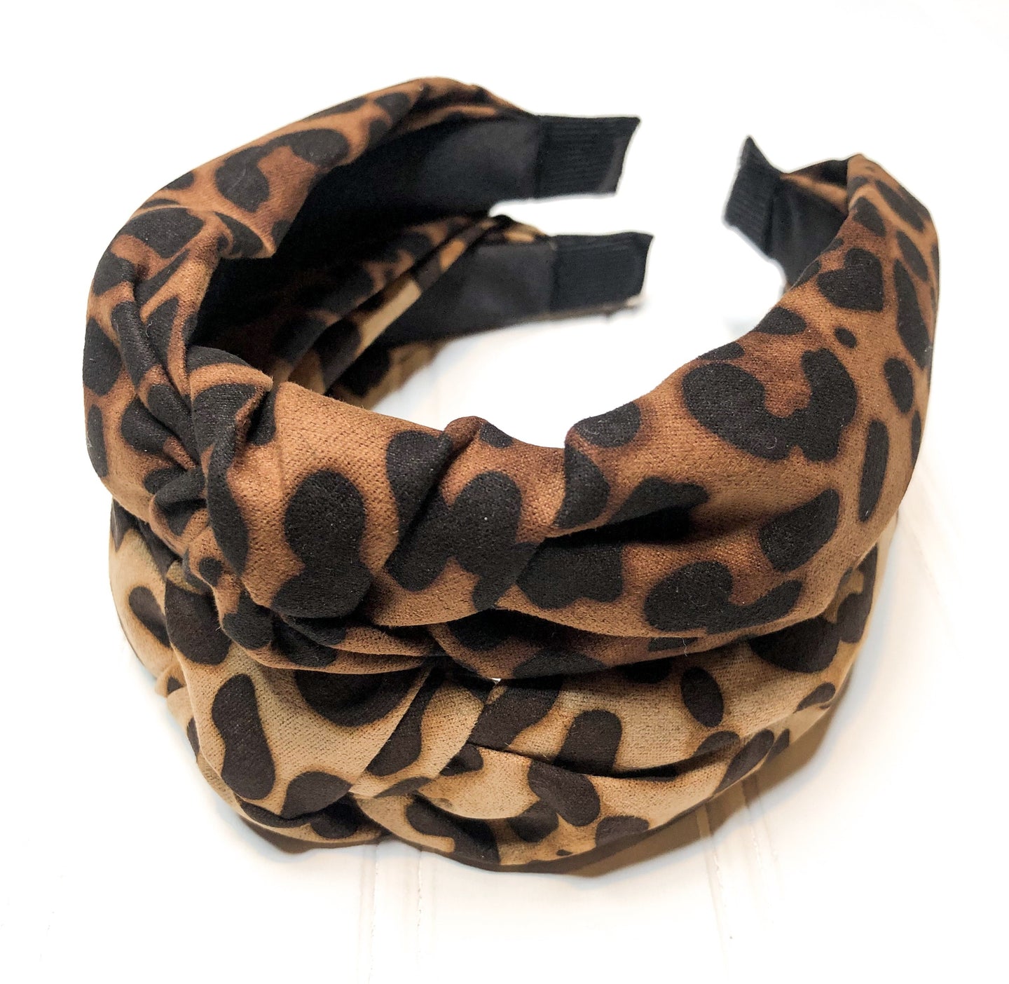 Leopard Top Knot Headband | 2 colors