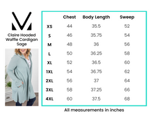 Load image into Gallery viewer, Claire Hooded Waffle Cardigan - Sage