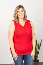 Load image into Gallery viewer, Addison Henley Tank - Red