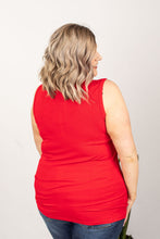 Load image into Gallery viewer, Addison Henley Tank - Red