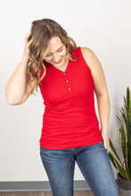 Load image into Gallery viewer, Addison Henley Tank - Red