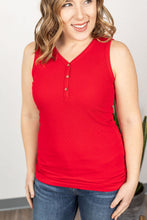 Load image into Gallery viewer, Addison Henley Tank - Red