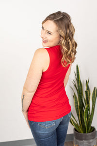Addison Henley Tank - Red