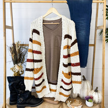 Load image into Gallery viewer, Fall Stripe Cardigan