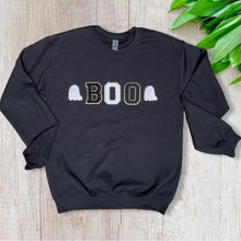 Load image into Gallery viewer, PATCHED Chenille BOO Crewnecks