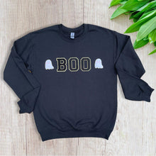 Load image into Gallery viewer, PATCHED Chenille BOO Crewnecks