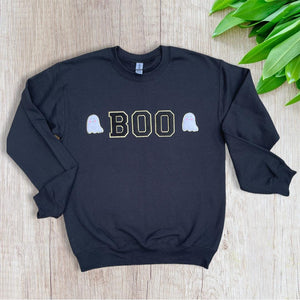 PATCHED Chenille BOO Crewnecks