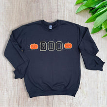 Load image into Gallery viewer, PATCHED Chenille BOO Crewnecks