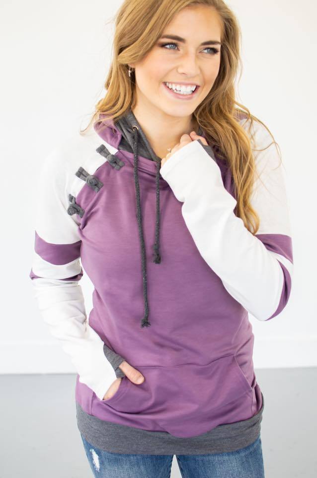 Violet Varsity Hoodie