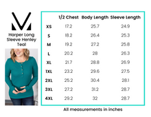 Load image into Gallery viewer, Harper Long Sleeve Henley - Teal