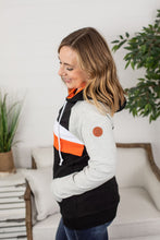 Load image into Gallery viewer, Ryan Hoodie - Orange and Black