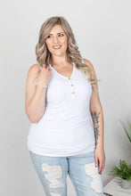 Load image into Gallery viewer, Addison Henley Tank - White