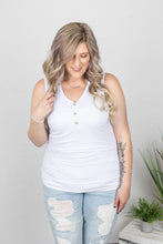 Load image into Gallery viewer, Addison Henley Tank - White