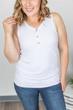 Load image into Gallery viewer, Addison Henley Tank - White
