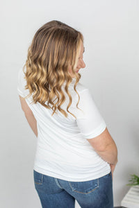 Sophie Pocket Tee - White