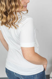 Sophie Pocket Tee - White