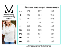 Load image into Gallery viewer, Harper Long Sleeve Henley - White