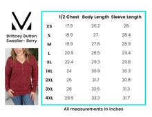 Load image into Gallery viewer, Brittney Button Sweater - Berry