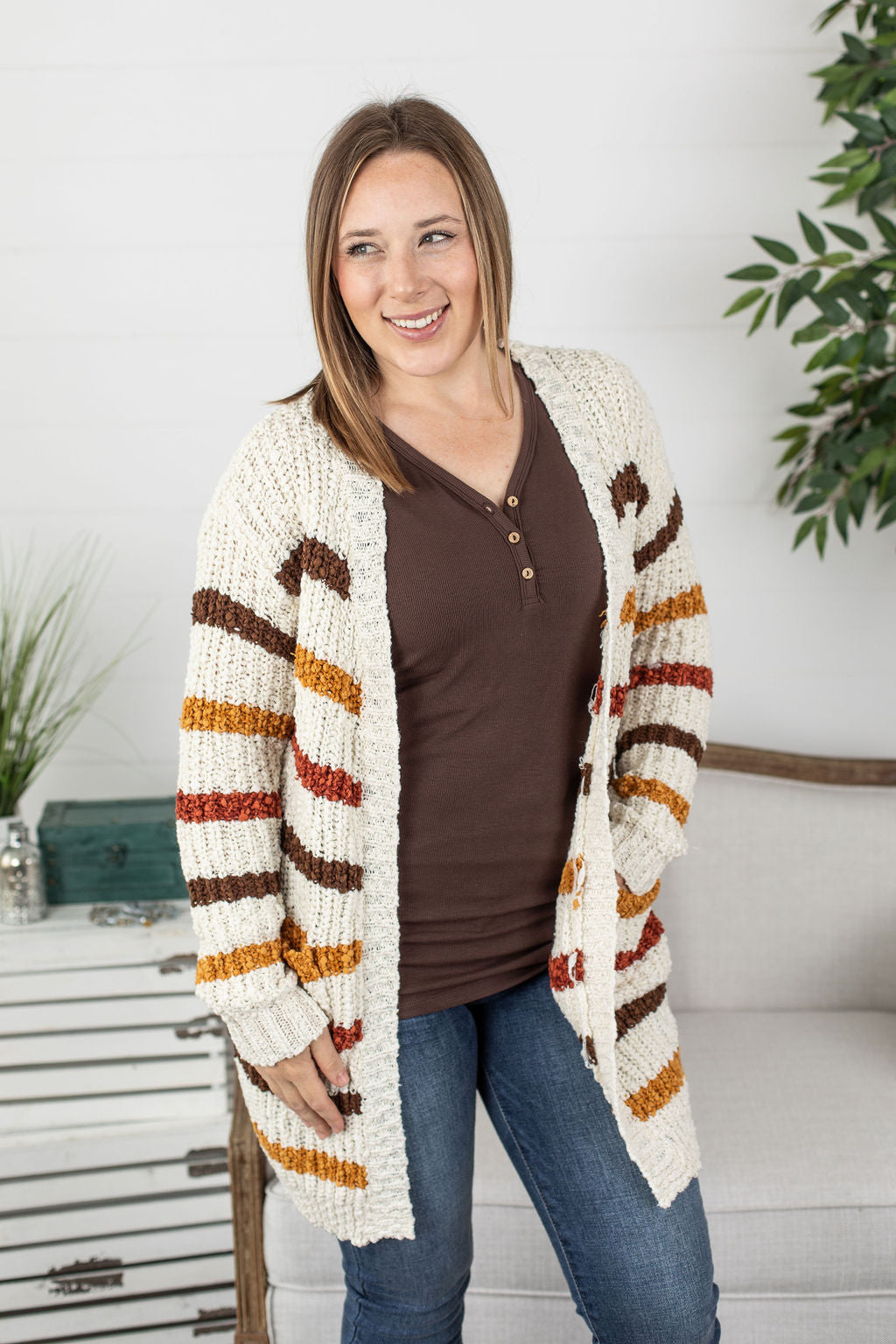 Fall Stripe Cardigan