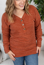 Load image into Gallery viewer, Brittney Button Sweater - Pumpkin