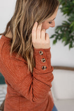 Load image into Gallery viewer, Brittney Button Sweater - Pumpkin