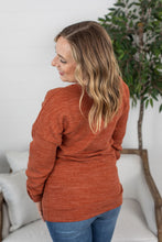 Load image into Gallery viewer, Brittney Button Sweater - Pumpkin