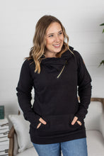 Load image into Gallery viewer, Classic ZipCowl Sweatshirt - Black