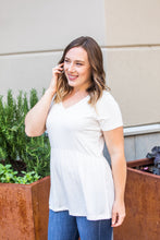 Load image into Gallery viewer, Sarah Ruffle Top - Ivory