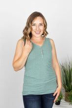 Load image into Gallery viewer, Addison Henley Tank - Heathered Sage