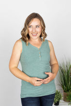 Load image into Gallery viewer, Addison Henley Tank - Heathered Sage