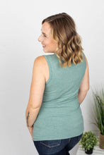 Load image into Gallery viewer, Addison Henley Tank - Heathered Sage