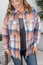 Load image into Gallery viewer, Becca Plaid Shacket - Sunset Shades