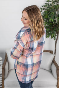 Becca Plaid Shacket - Sunset Shades