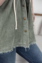 Load image into Gallery viewer, Hooded Colorblock Corduroy Jacket