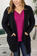 Load image into Gallery viewer, Fuzzy Cardigan - Classic Black