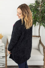 Load image into Gallery viewer, Fuzzy Cardigan - Classic Black