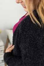 Load image into Gallery viewer, Fuzzy Cardigan - Classic Black