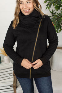 Quinn ZipUp Cowl - Black