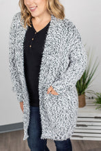 Load image into Gallery viewer, Fuzzy Cardigan - Frosted Grey