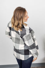 Load image into Gallery viewer, Holly Plaid Shacket - Black and White