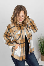 Load image into Gallery viewer, Holly Plaid Shacket - Camel Plaid