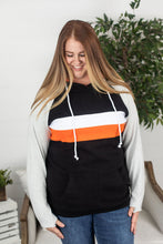 Load image into Gallery viewer, Ryan Hoodie - Orange and Black