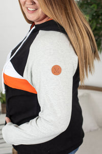Ryan Hoodie - Orange and Black