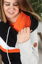 Load image into Gallery viewer, Ryan Hoodie - Orange and Black