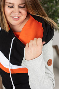 Ryan Hoodie - Orange and Black